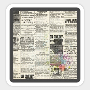 newspaper Sticker